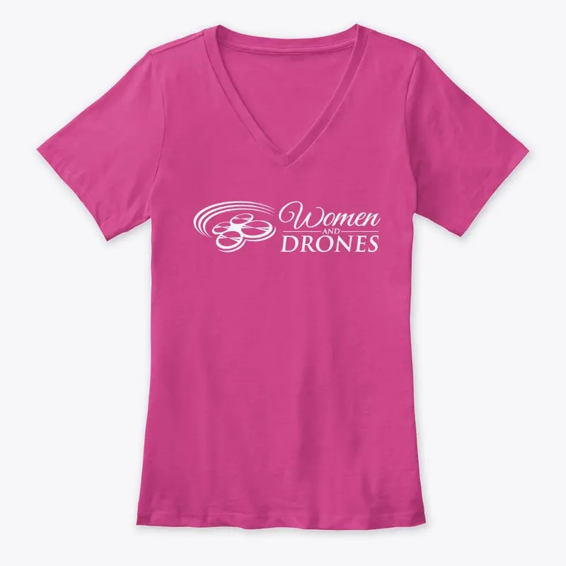 Women and Drones V-Neck Logo T-Shirt